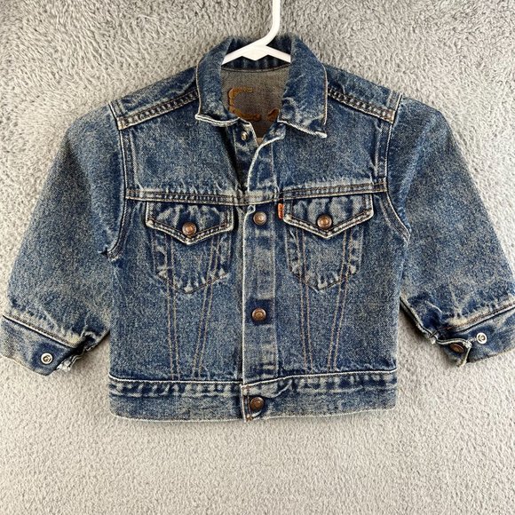 Vintage LEVIS Kids Vintage Trucker Jacket size 4